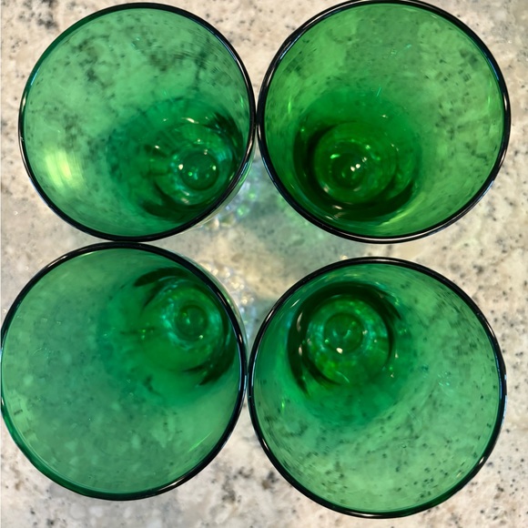 Bundle of 4 vintage iced tea/water stemware - Picture 4 of 10